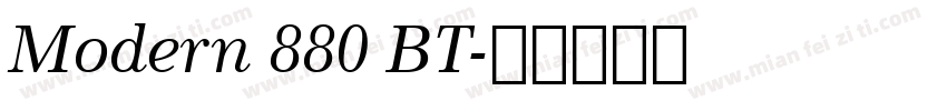 Modern 880 BT字体转换